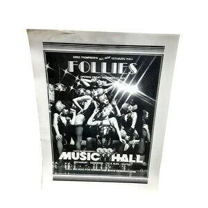 Vintage 1978 Follies Seattle Music Hall Print Ad Showgirls Nightlife